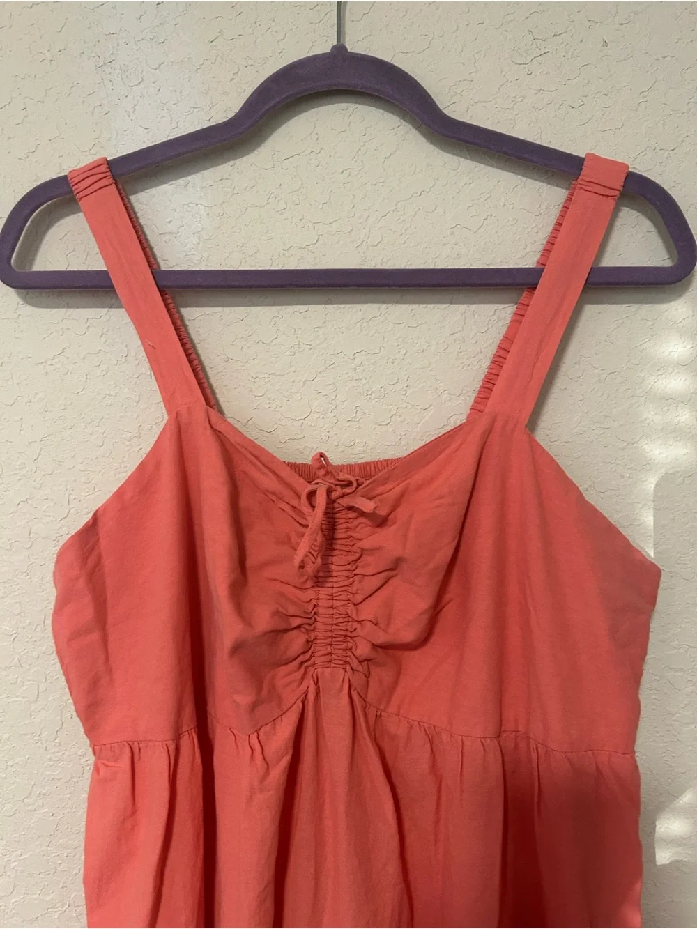 Vibrant Terra & Sky Coral, Pink and Magenta Tiered Maxi Dress Size 0X - Picture 4 of 11